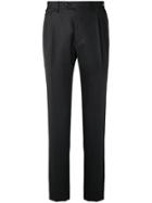 Tagliatore Straight Tailored Trousers - Black