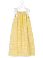 Babe And Tess - Checked Dress - Kids - Cotton - 6 Yrs, Yellow/orange