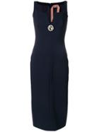 No21 Fitted Embellished Dress - Blue