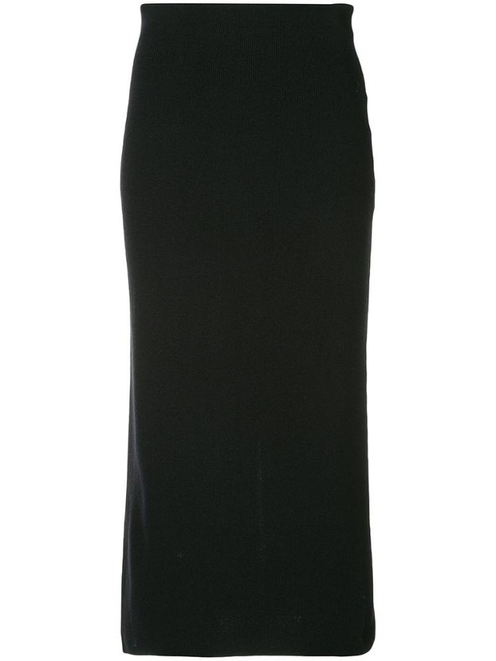 Des Prés Classic Midi Pencil Skirt - Black