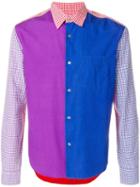 Comme Des Garçons Pre-owned Colour Block Shirt - Blue
