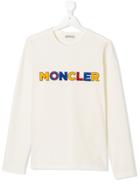 Moncler Kids Teen Logo T-shirt - White