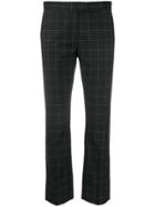 Ps Paul Smith Checked Straight-leg Trousers - Black