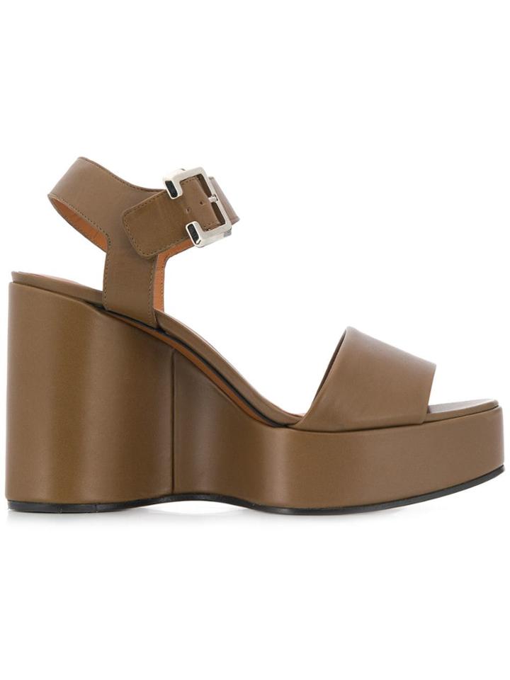Clergerie Wedge Sandals - Brown