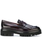 Santoni Chunky Sole Loafers - Pink & Purple