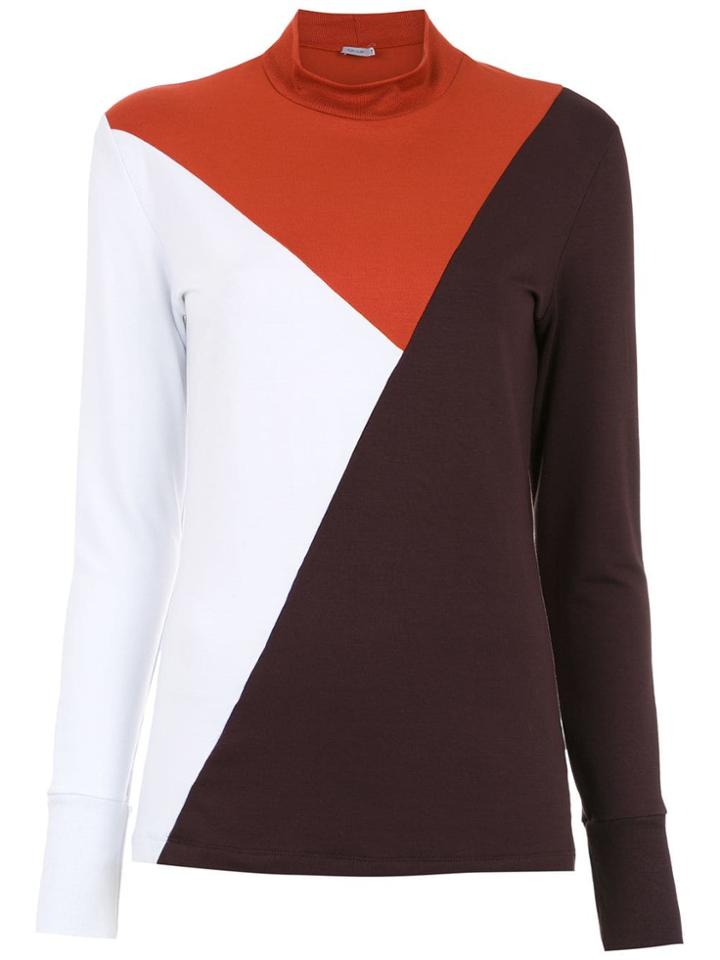 Tufi Duek Color Block Top - Red