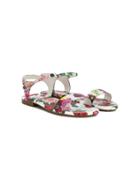 Dolce & Gabbana Kids Teen Floral Sandals - White