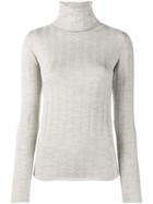 Creatures Of The Wind Roll Neck Jumper, Women's, Size: Medium, Grey, Virgin Wool