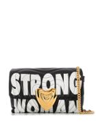 Escada Printed Heart Bag - Black