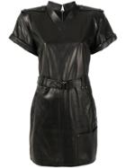 Tom Ford Leather Mini Dress - Black
