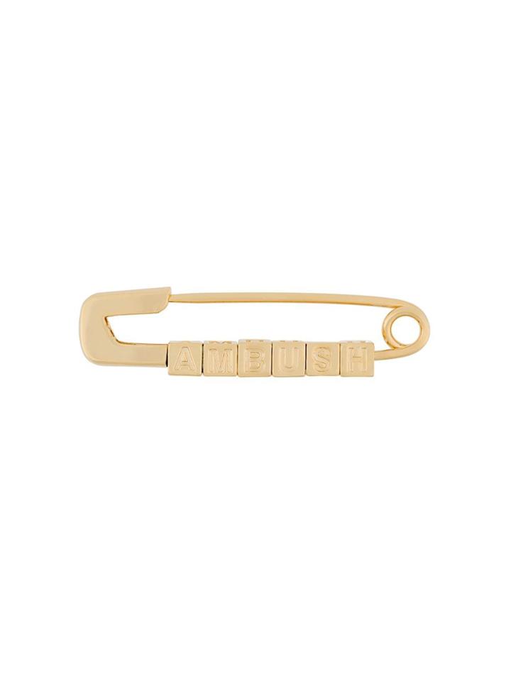 Ambush Logo Pin Brooch - Metallic