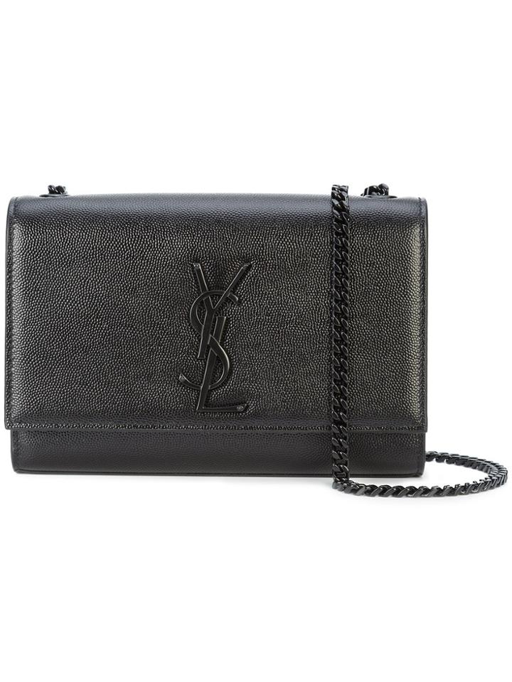 Saint Laurent Mini Monogram Crossbody Bag - Black