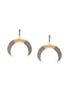 Jemma Sands Crete Goddess Crescent Earrings - Gold