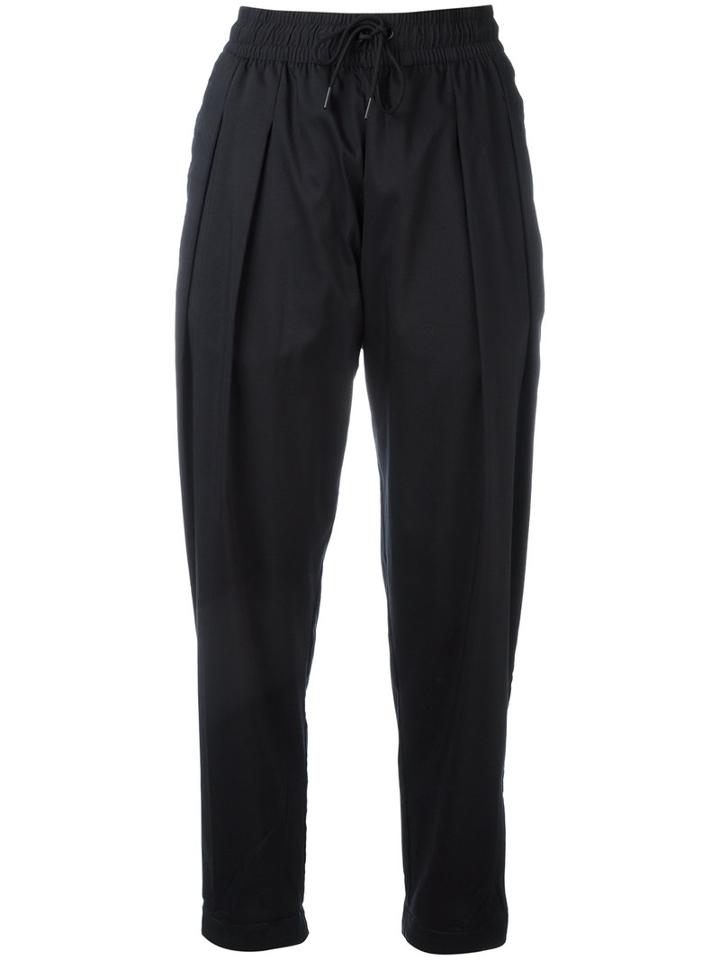 Nike Tapered Trousers, Women's, Size: Medium, Black, Cotton/polyester