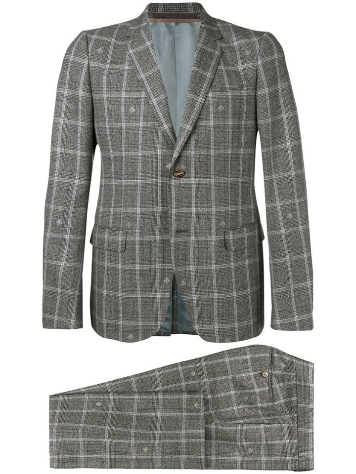 Gucci Two-piece Check Suit - Grey