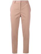 M Missoni - High Waisted Trousers - Women - Cotton/elastolefin - 46, Pink/purple, Cotton/elastolefin