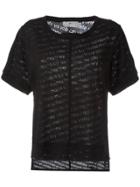 Adidas By Stella Mccartney The Cool Logo T-shirt - Black