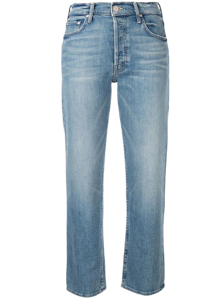 Mother The Pixie Dazzler Cropped Jeans - Blue