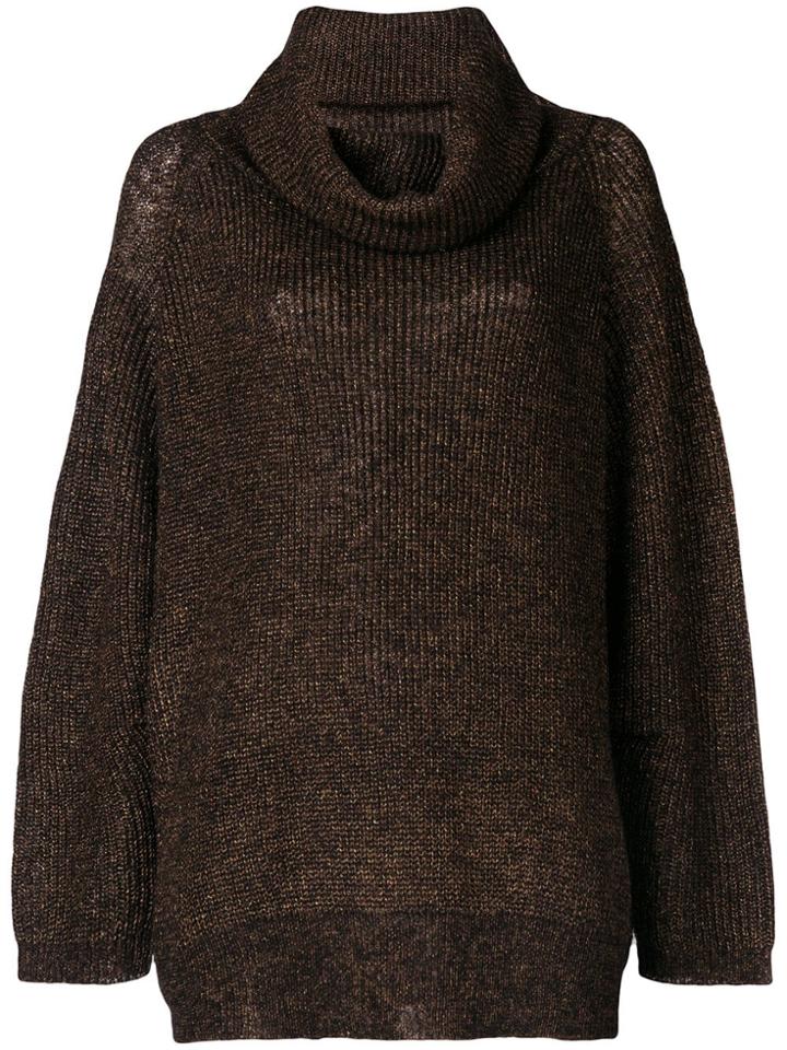 Mes Demoiselles Turtleneck Jumper - Brown