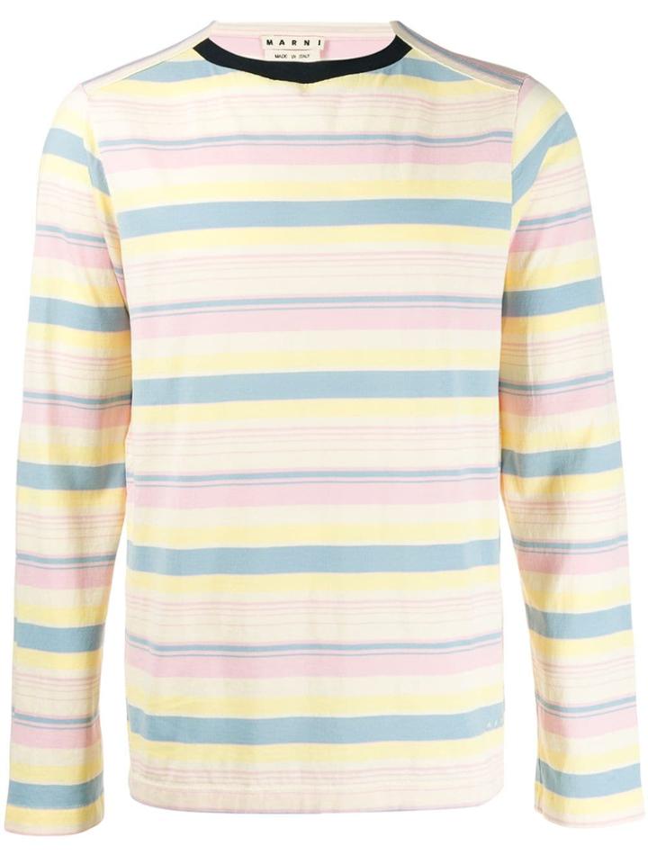 Marni Striped Sweatshirt - Neutrals