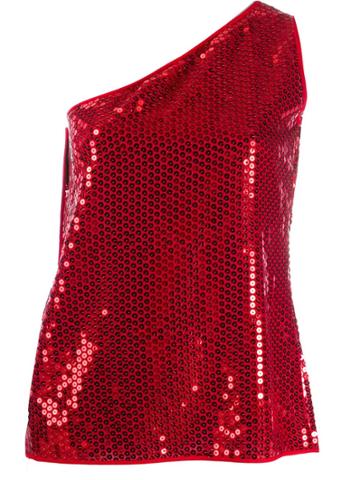 Dolce & Gabbana Pre-owned 1990s Sequin Embellished One-shoulder Blouse