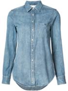 Rag & Bone - Classic Denim Shirt - Women - Silk/cotton - L, Blue, Silk/cotton