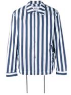 Lc23 - Striped Shirt Jacket - Men - Cotton/spandex/elastane - Xl, Blue, Cotton/spandex/elastane