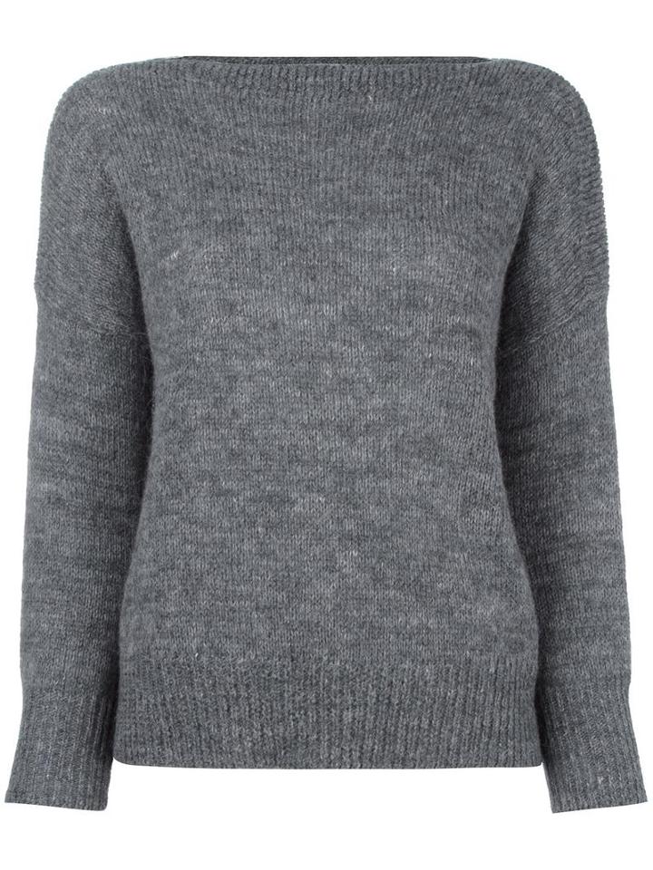 Isabel Marant Étoile 'grace' Jumper, Women's, Size: 34, Grey, Linen/flax/alpaca/wool/polyester