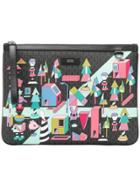 Boss Hugo Boss Multi Print Clutch - Black