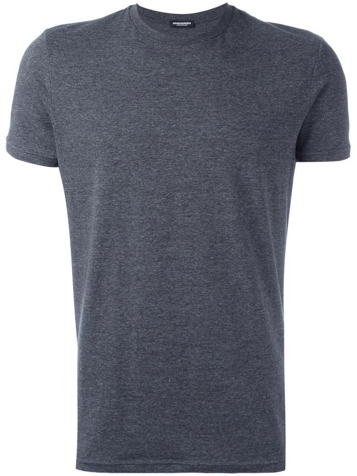 Dsquared2 Underwear Basic Slim T-shirt, Men's, Size: Medium, Grey, Cotton/spandex/elastane
