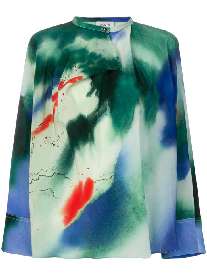 Lemaire Long Sleeved Blouse - Green