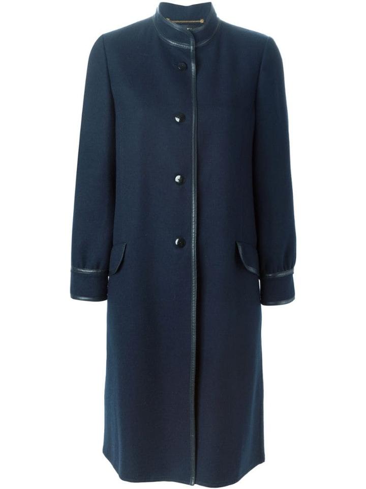 Louis Feraud Pre-owned Buttoned Coat - Blue