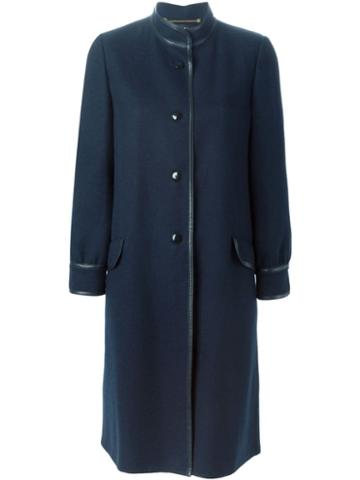 Louis Feraud Pre-owned Buttoned Coat - Blue