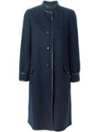 Louis Feraud Pre-owned Buttoned Coat - Blue