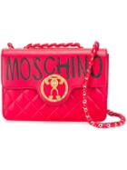 Moschino Graffiti Logo Shoulder Bag, Women's, Red