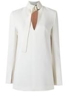 Talie Nk - Buckled Tunic - Women - Polyester/spandex/elastane/viscose - 38, White, Polyester/spandex/elastane/viscose