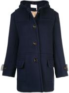 Chloé Hooded Coat - Blue