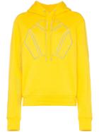 Gmbh Logo Embroidered Hoodie - Yellow
