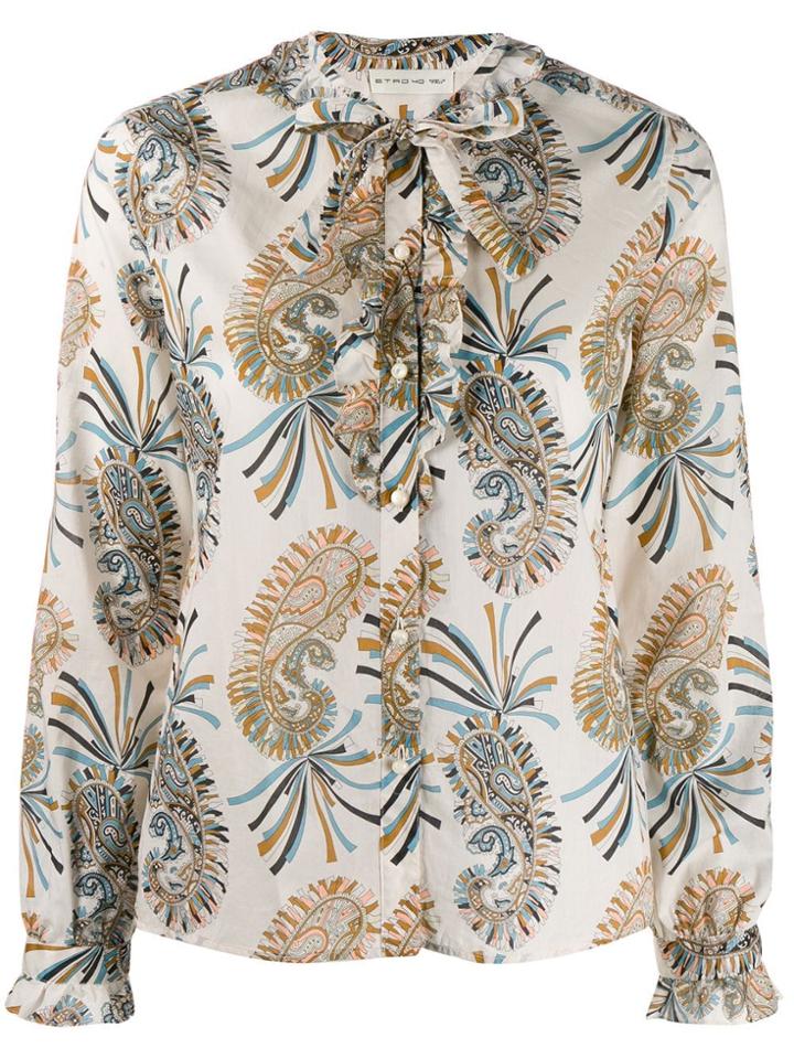 Etro Paisley Print Victorian Shirt - Neutrals