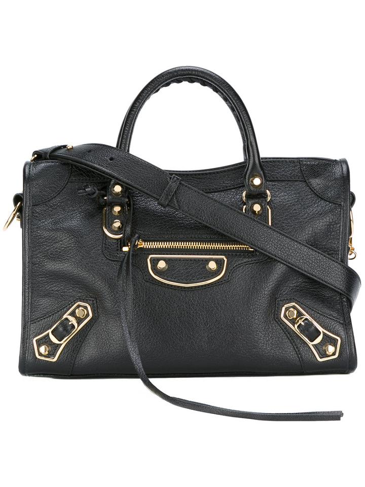 Balenciaga Classic City Bag, Women's, Black, Goat Skin