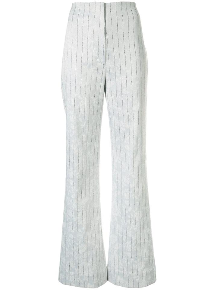 Manning Cartell High Waist Pin Stripe Trousers - White