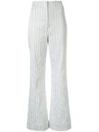 Manning Cartell High Waist Pin Stripe Trousers - White