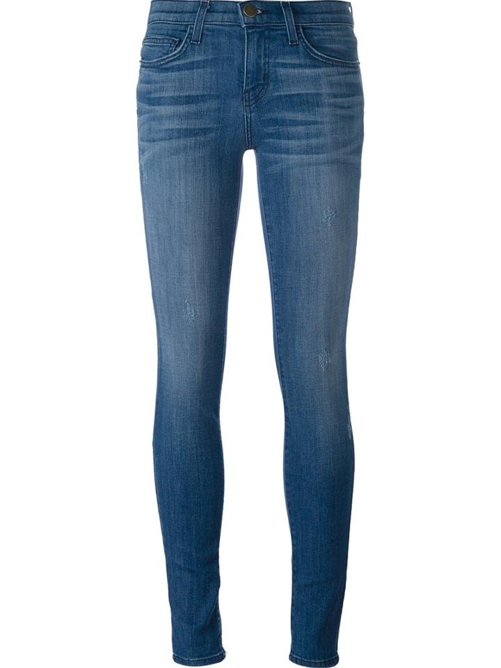 Current/elliott Stonewash Skinny Jeans, Women's, Size: 29, Blue, Cotton/spandex/elastane