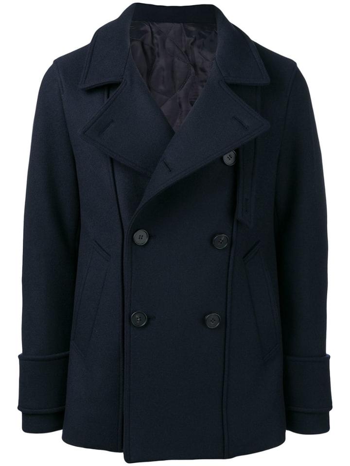 Wooyoungmi Classic Short Peacoat - Blue