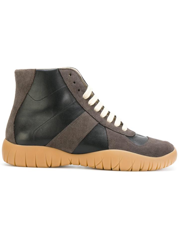 Maison Margiela Tabi Hi-top Sneakers - Black