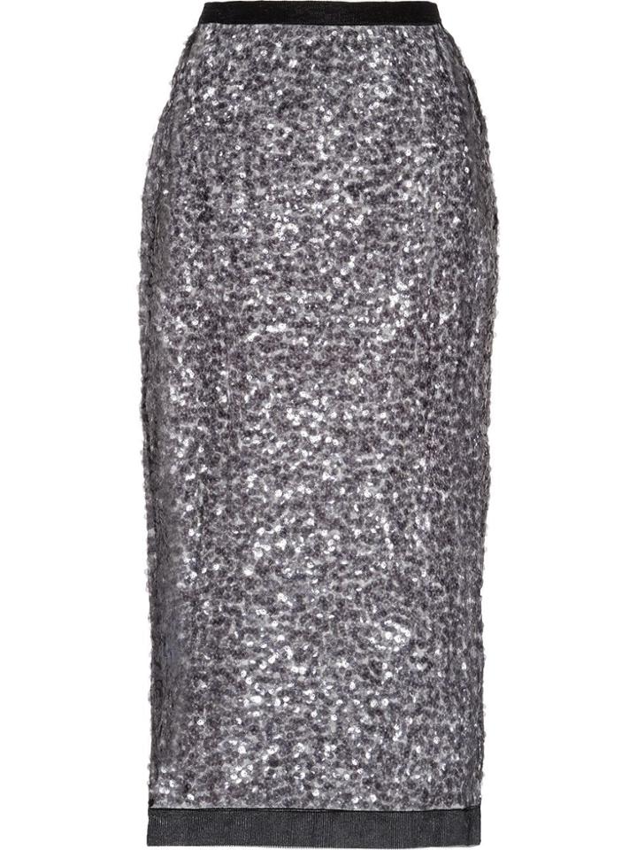 Miu Miu Sequined Pencil Skirt - Black