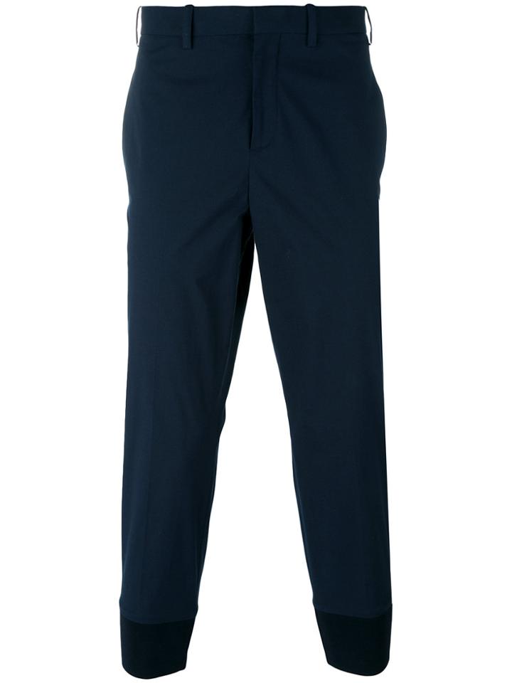 Neil Barrett Drop-crotch Tailored Trousers - Blue