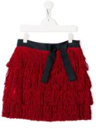 Stella Jean Kids Bow Detail Skirt - Red