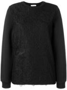 Nina Ricci Lace-layered Sweater - Black