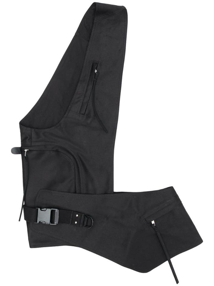 Rick Owens Shoulder Fastened Cutout Jacket - Black
